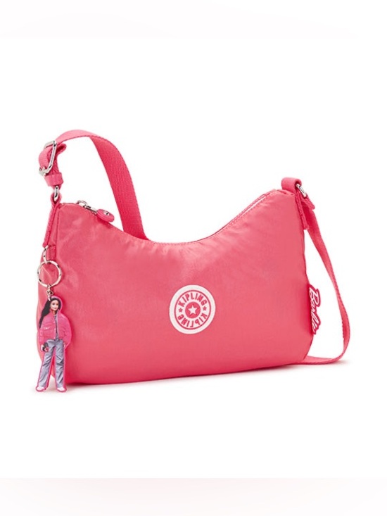 Kipling Handbags - Kipling X Barbie AYDA Shoulder Crossbody Bag Lively Pink W/Barbie Keychain NWOT